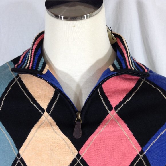 Eildon Hills NWT Argyle Sweater Size Medium - Picture 4 of 11